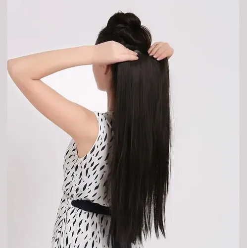 Extensiones Cortina De Pelo Organico 60cm Extra Calidad Imp
