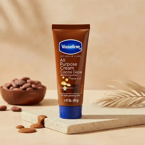Crema Corporal Vaseline Cocoa Glow, Hidratante y de Rápida Absorción, 40 g