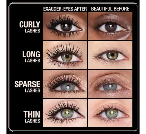 Charlotte Tilbury Exagger-eyes Volumizing Curling Mascara Color Negro