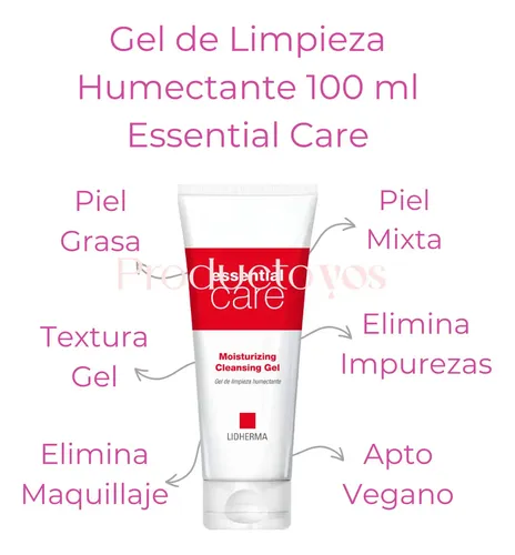 Gel Limpiador Hidratante Lidherma Essential Care