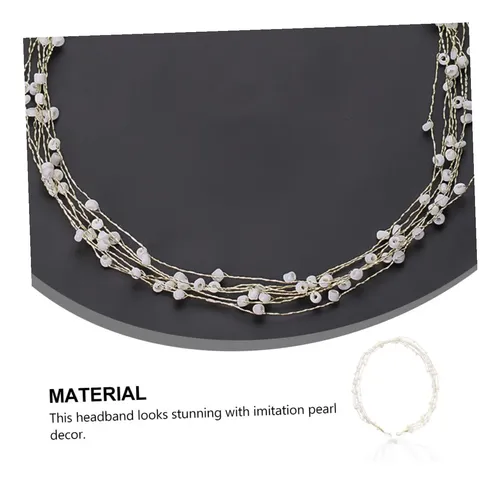 Hand-woven Pearl Bridal Headband Hair Accessories For