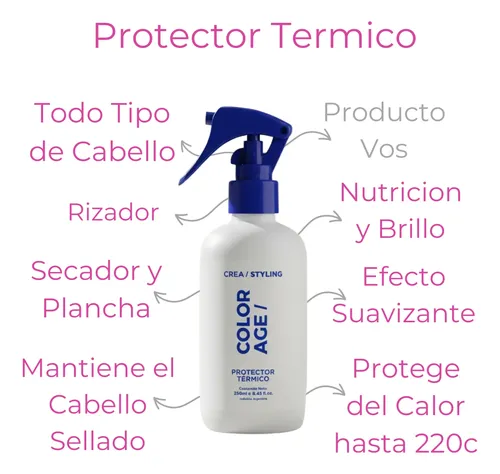 Shampoo Mascara Neutro Hidrante Protector Termico Color Age