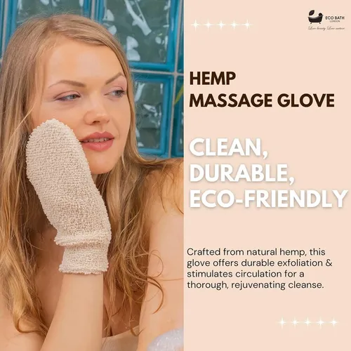 Guante Exfoliante De Cáñamo Eco Bath London