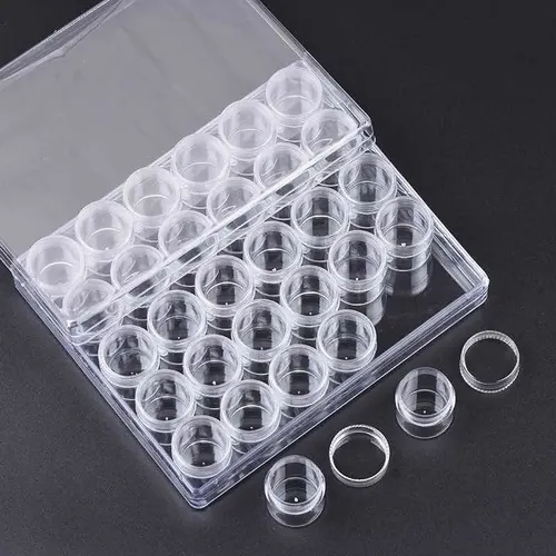 Organizador Acrílico Para Strass Cristales 30 Potes Manicura
