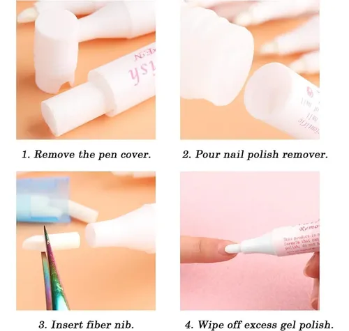 Set Lápiz Corrector De Esmalte De Uñas Qintreesify Con 3