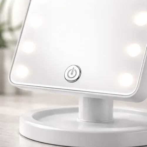 Espejo De Maquillaje Con Luz Led Rectangular 22×16 Cm Mesa