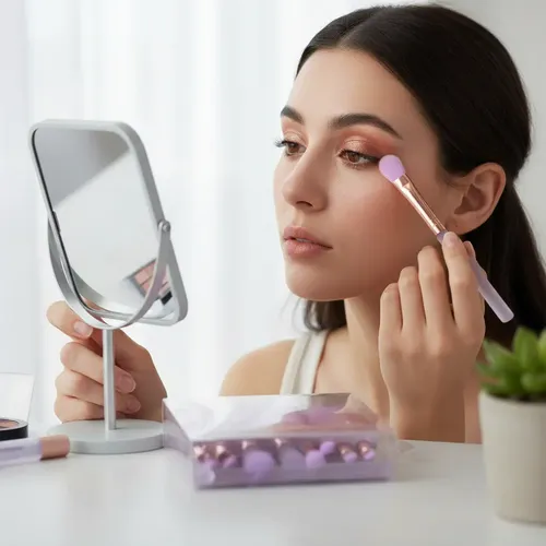 Set 10 Mini Brochas Sweet Beauty Para Maquillaje De Rostro