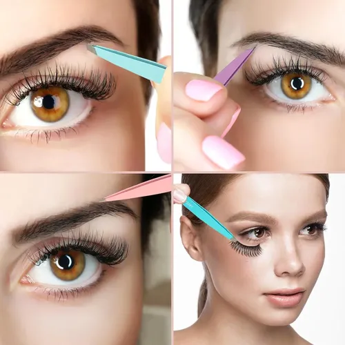 Kit De Pinzas Para Cejas Sweet View 7 Piezas Acero