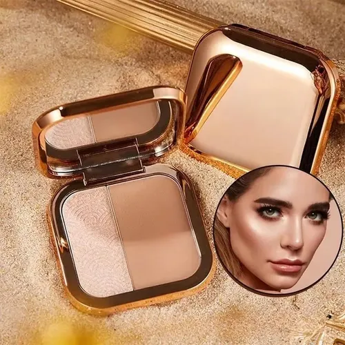 Iluminador Facial En Polvo Dúo Maquillaje