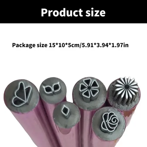 Juego De 6 Bolígrafos Nails Art Stamp Set Nails Art Pen Set