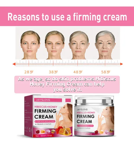 Crema Reafirmante De Miel De Hibisco, Hidratante Y Nutritiva