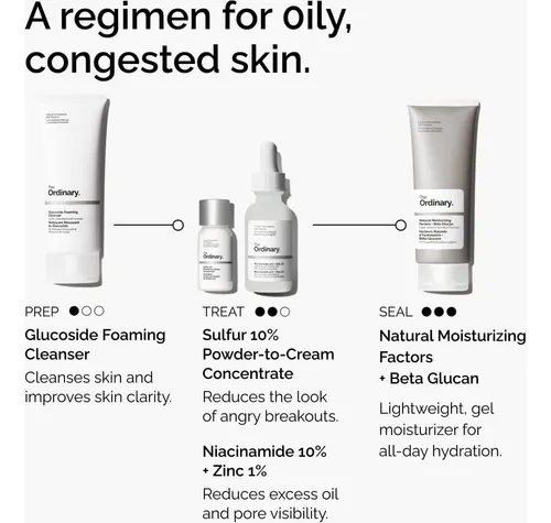 The Ordinary Sulfur 10% Powder-to-cream Acne Spot Treatment