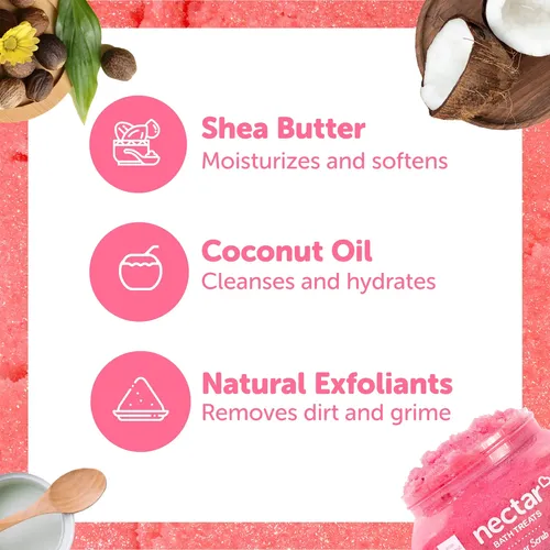 Exfoliante Corporal De Azúcar Nectar Bath Treats Fruit Smoot