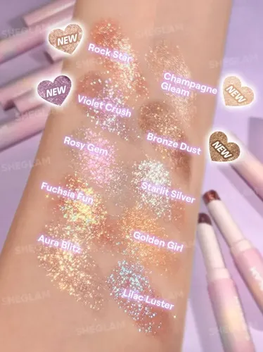 Sheglam Barra De Glaseado Crystal Jelly – Brillo Radiante Tono Del Maquillaje Violet Crush