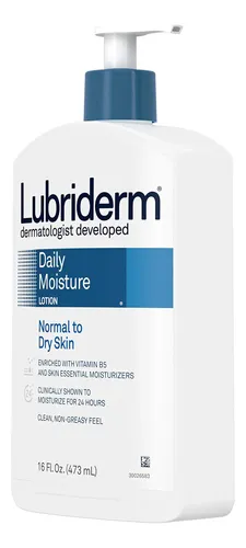 Loción Lubriderm, Hidratante Corporal Diaria, 480 Ml, Vitami