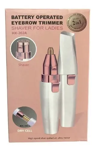 Depilador 2 En 1 USB Recargable Cejas Facial Mujer Iluminación LED Blanca