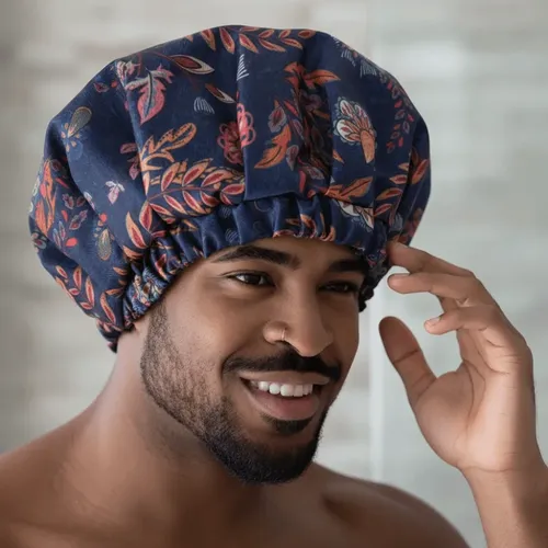 Gorro De Baño De Doble Capa, Gorro De Champú Grueso Con Band