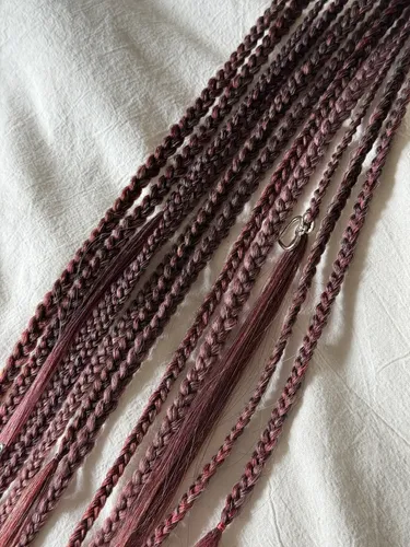 Rastas Dreads Sintéticas Colita Mix Con Rizos 55-60 Cm