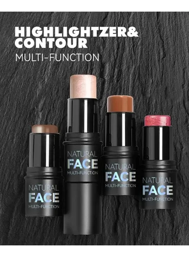 Set De 3 Barras De Contorno En Crema, Iluminador Y Colorete,