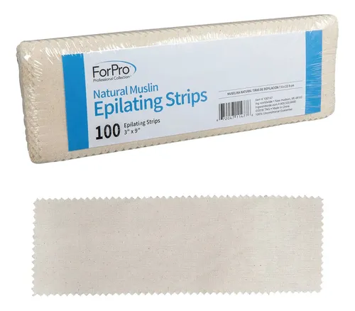 Tiras Depiladoras Forpro Natural Muslin, 100 Unidades