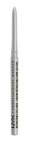 Lápiz Delineador De Ojos Nyx Professional Mechanical Eye Color Silver Efecto Metálico