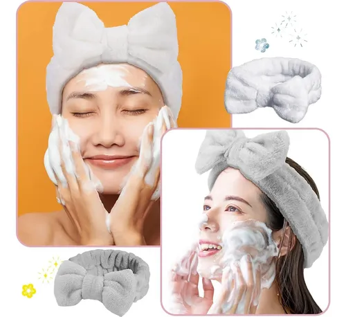24 Bandas Faciales De Spa Elásticas Microfibra 4 Colores