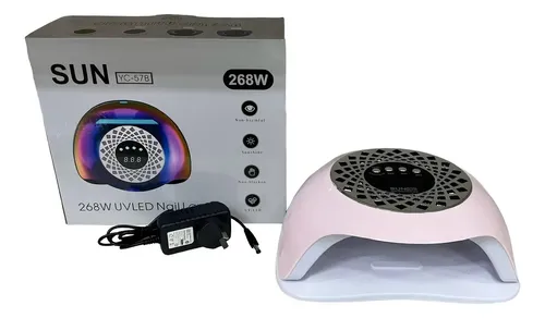 Cabina Sun Yc-57b 268w Uv/led Porta Celular Color Rosa