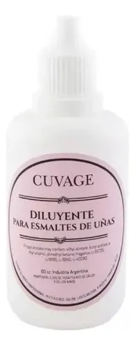 Diluyente De Esmaltes 60ml Tradicional De Uñas Cuvage