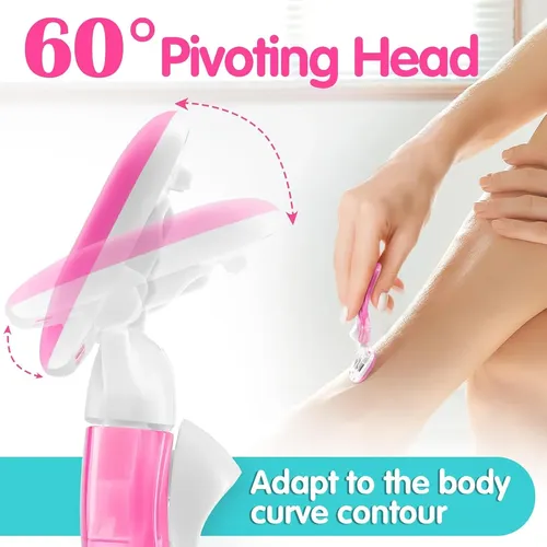 2pzs Flawless Depilador Rasuradora Intima Mujer Rosa ./