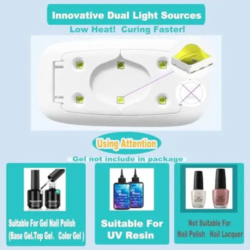 Kepma Uv Led Secador De Uñas Mini Lámpara Portátil