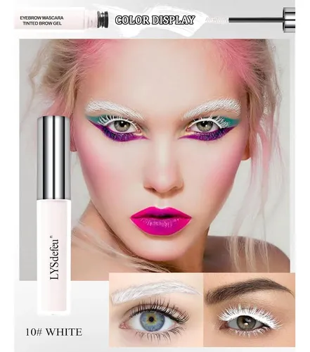 Gel Para Cejas Y Máscara Tinte Blanca 10# White