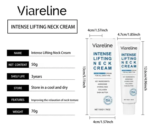 Crema De Cuello Viareline: Reafirmante E Hidratante