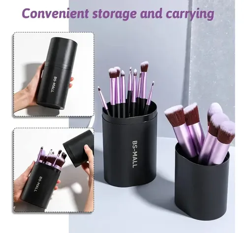 Set De 14 Pinceles Y Brochas Maquillaje Profesional Estuche