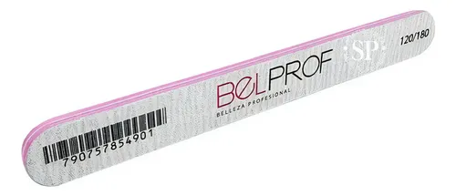 Lima de Uñas Profesional Belprof Redonda 120/180 Blanca Manicura