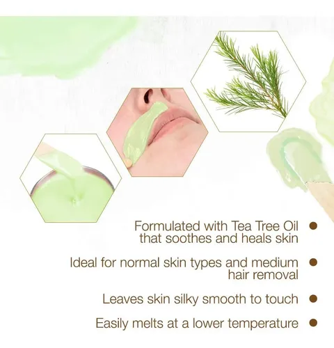 Cera Cremosa De Árbol De Té Gigi Tea Tree Crème Wax 14 Oz