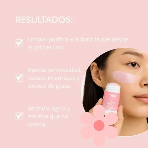 Mascarilla Barra De Arcilla Con Extractos De Rosa Limpieza Profunda Hidrata Tipo De Piel Skin Care Mely