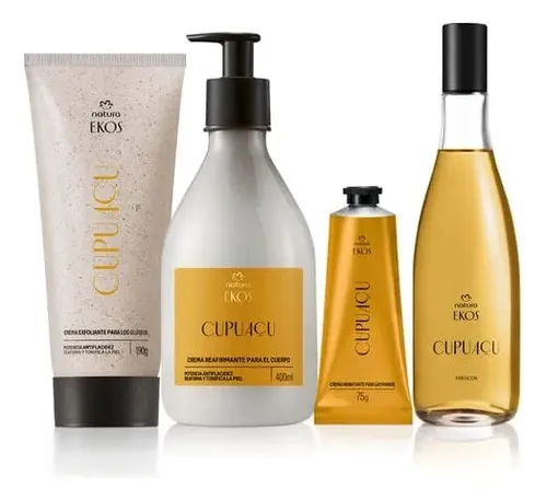 Kit Natura Ekos Cupuaçu: Exfoliante, Cremas Corpora, Frescor