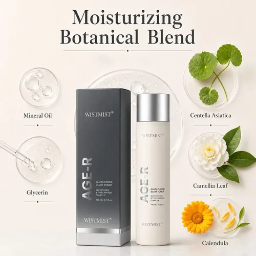 Tónico Brillante Con Glutatión Age-r De Wistmist, 140 Ml