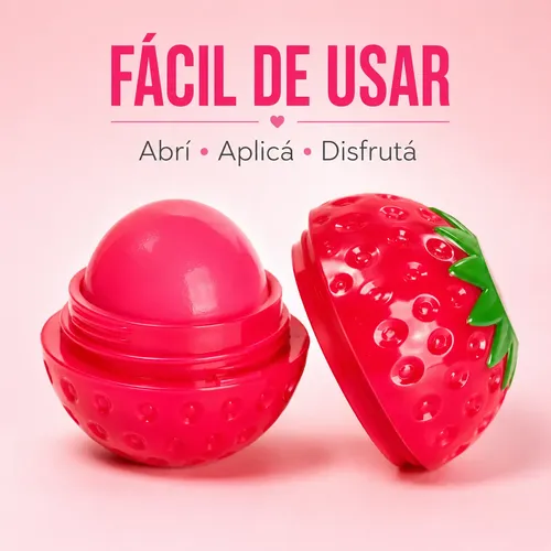 Bálsamo Brillo Labial Hidratante 10g Aroma Frutilla
