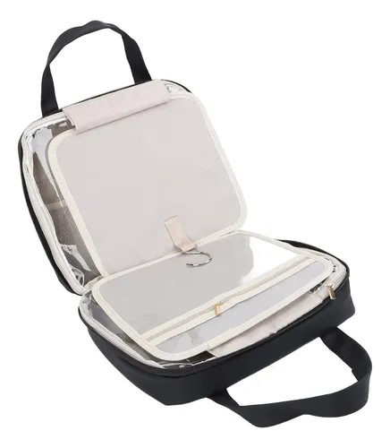 Bolsa De Maquillaje De Viaje, Gancho Para Colgar Con Espejo,