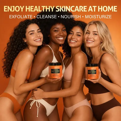 Exfoliante Corporal Rihako 330 G Vitamina C Y Cúrcuma Orgáni
