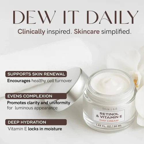 Crema Facial Skin 2.0 Retinol Y Vitamina E Hidratante 50ml