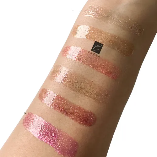 Labial Lip Gloss Brilloso C/ Glitter Hidratante Ruby Rose
