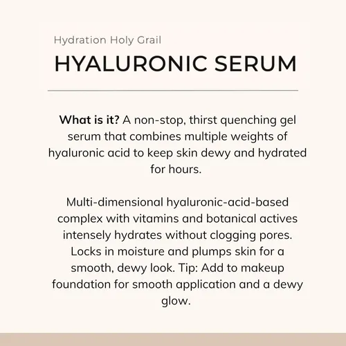 Hyaluronic Serum – Concentrated Hyaluronic Acid Facial