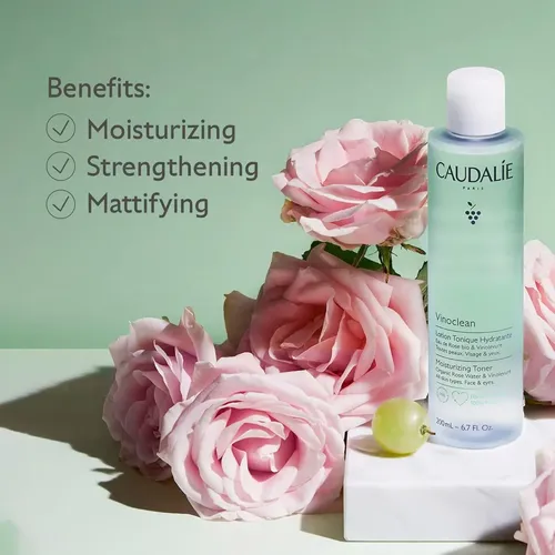 Caudalie Vinoclean Tónico Hidratante Con Agua De Rosas200 Ml