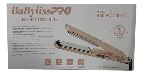 Planchita De Pelo Babylisspro Nano 4091 Titanium Rose Gold