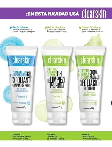 Gel De Limpieza Facial Puntos Negros Poros Avon Clearskin Acneica Día/noche