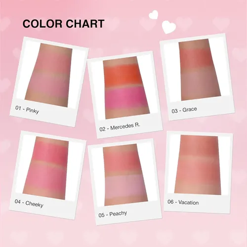 Rubor En Paleta Kimchichic Chic Beauty 01 Pinky
