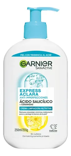 Garnier Crema Limpiadora Expressaclara Ácido Salicílico 250m