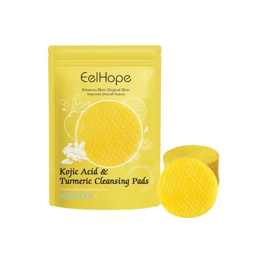 Almohadillas Limpiadoras Faciales De Cúrcuma Y Ácido Kójico